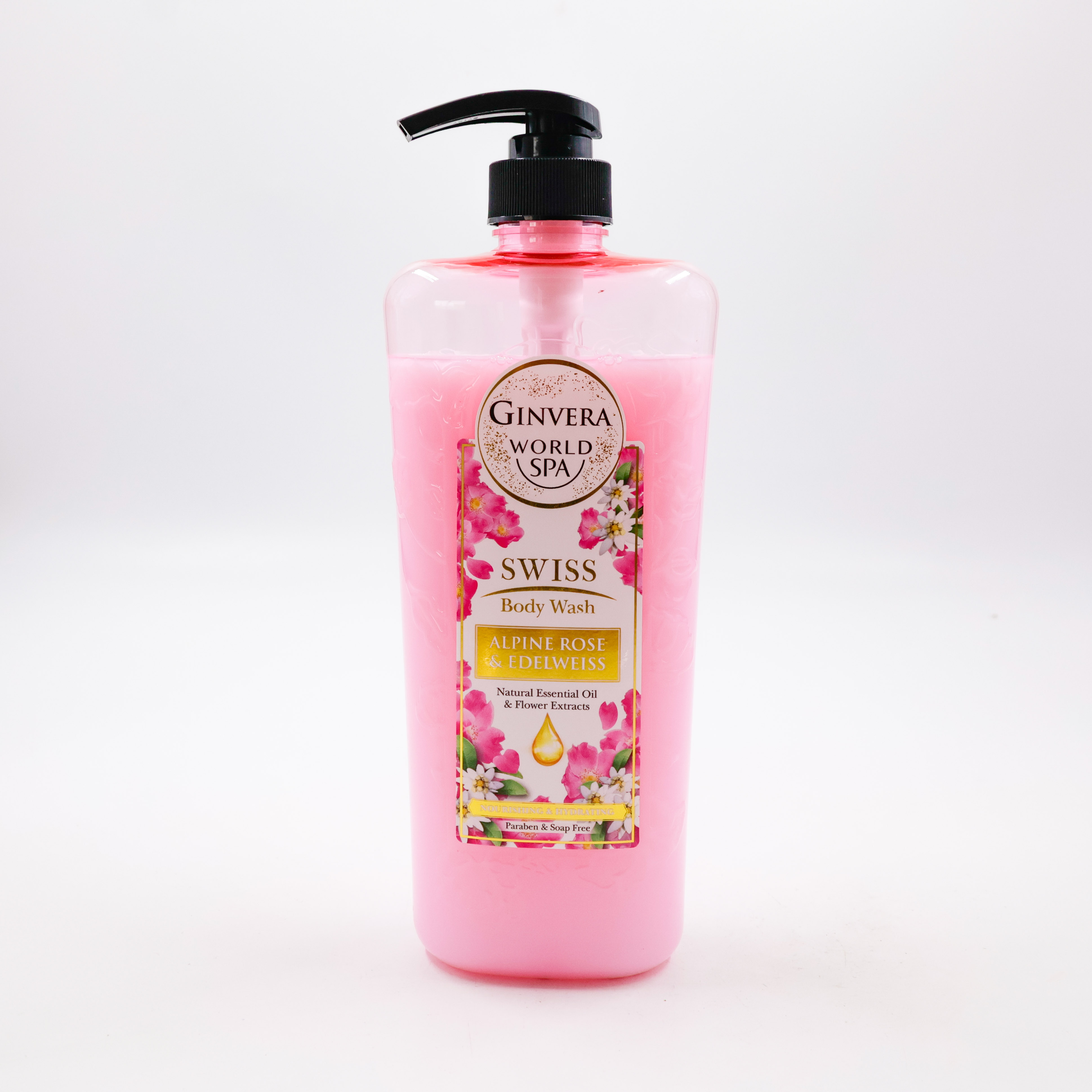 ginvera Swiss Body Wash Alpine Rose & Edelweiss 760 ml